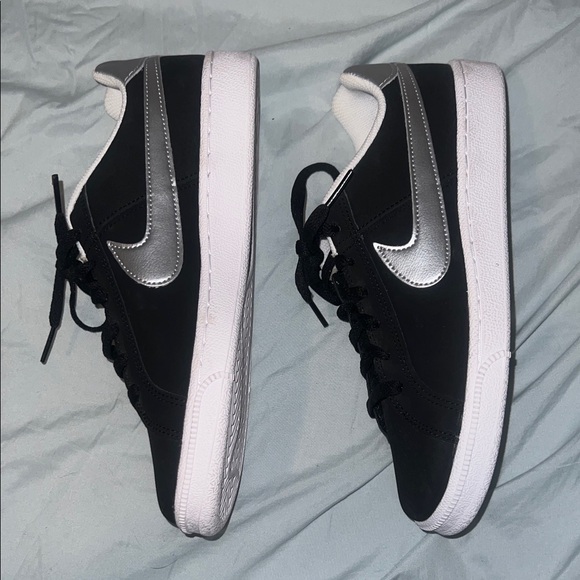Nike Court Royale 'Black White Metallic Silver' - Picture 6 of 14